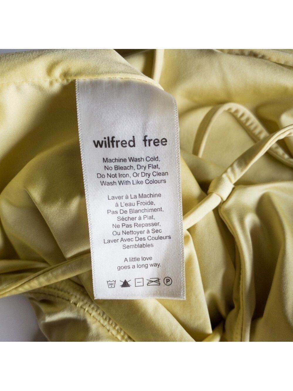 Wilfred Naidoo Criss bodysuit Spaghetti Strap Criss Cross Yellow Womens Small - Picture 11 of 16